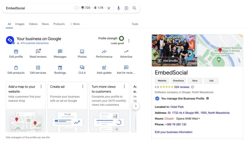 Google Business Profile service illustration
